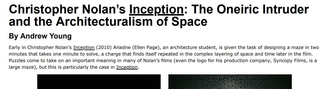 Oneiric Intruder Article